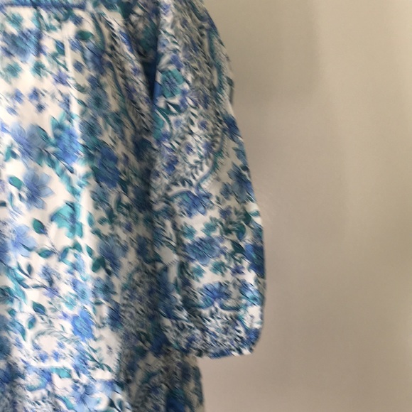 NWT JOHNNY WAS LEILANI FLORAL LINEN DRESS - Picture 7 of 13